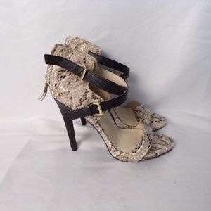 Anne Michelle Snake Skin Print 5" Stiletto Heels